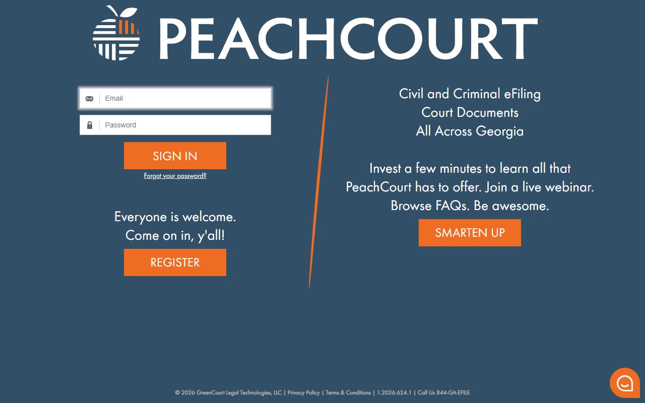 Wheeler County Clerk of Superior Court PeachCourt access page