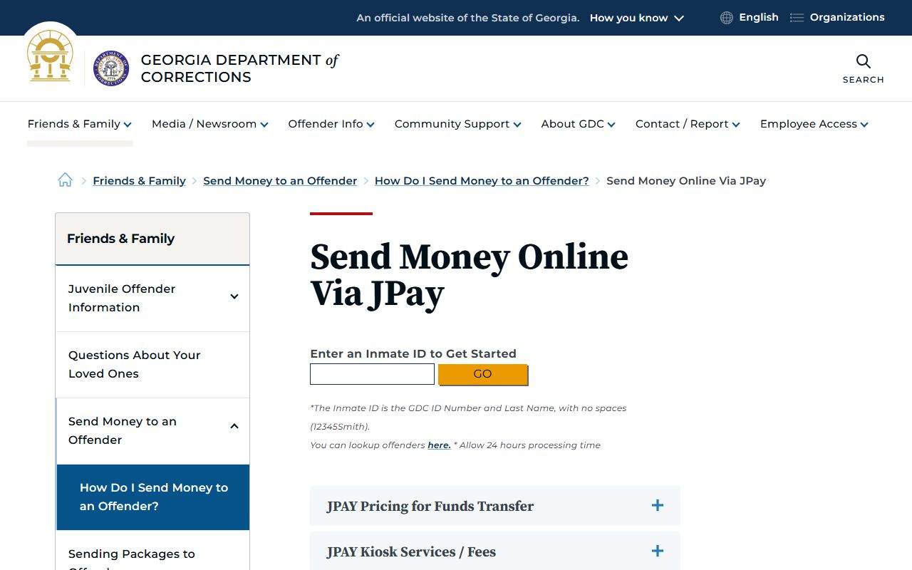 Wheeler County court dockets assigned GDC JPay source