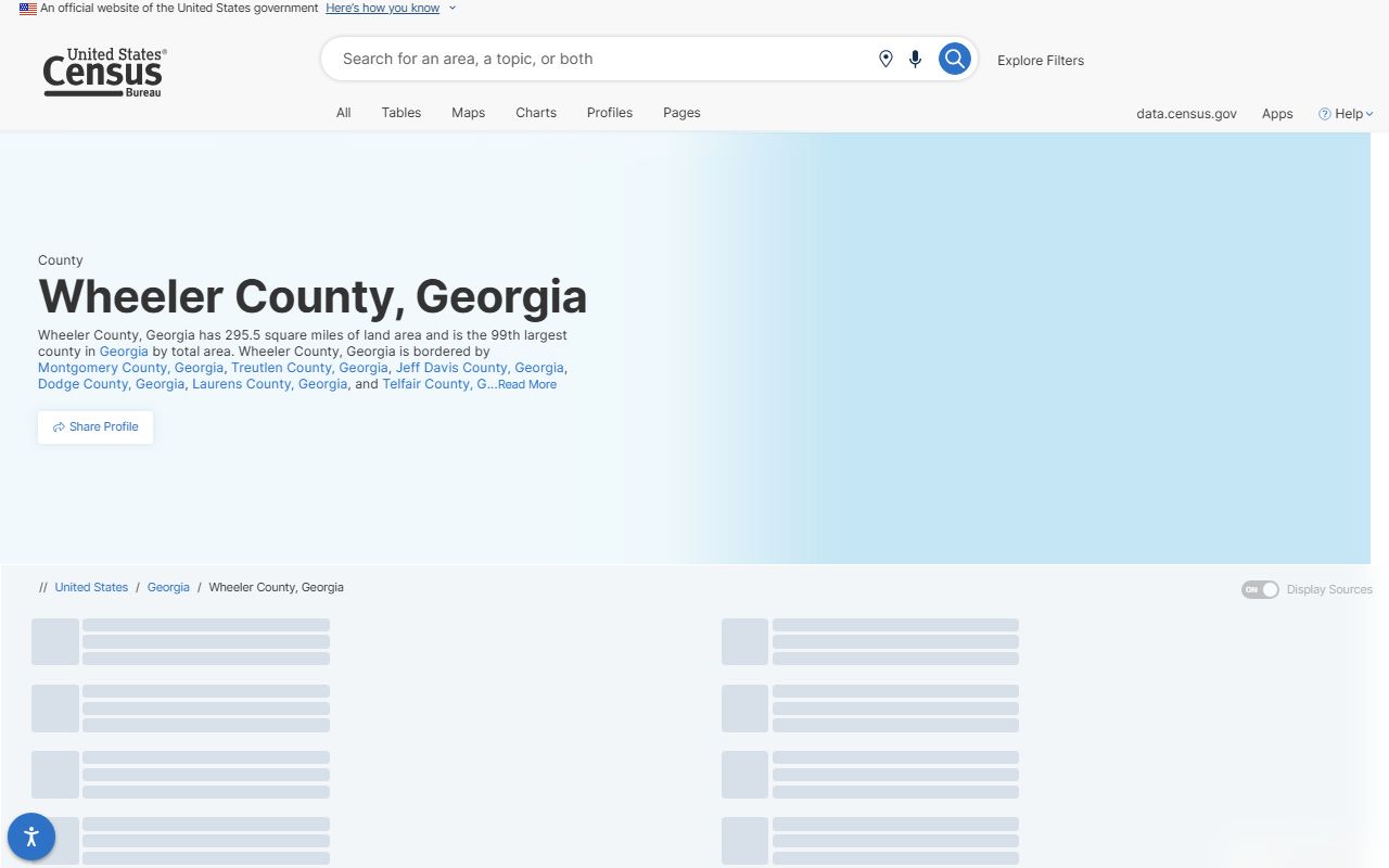 Wheeler County court records Census profile context
